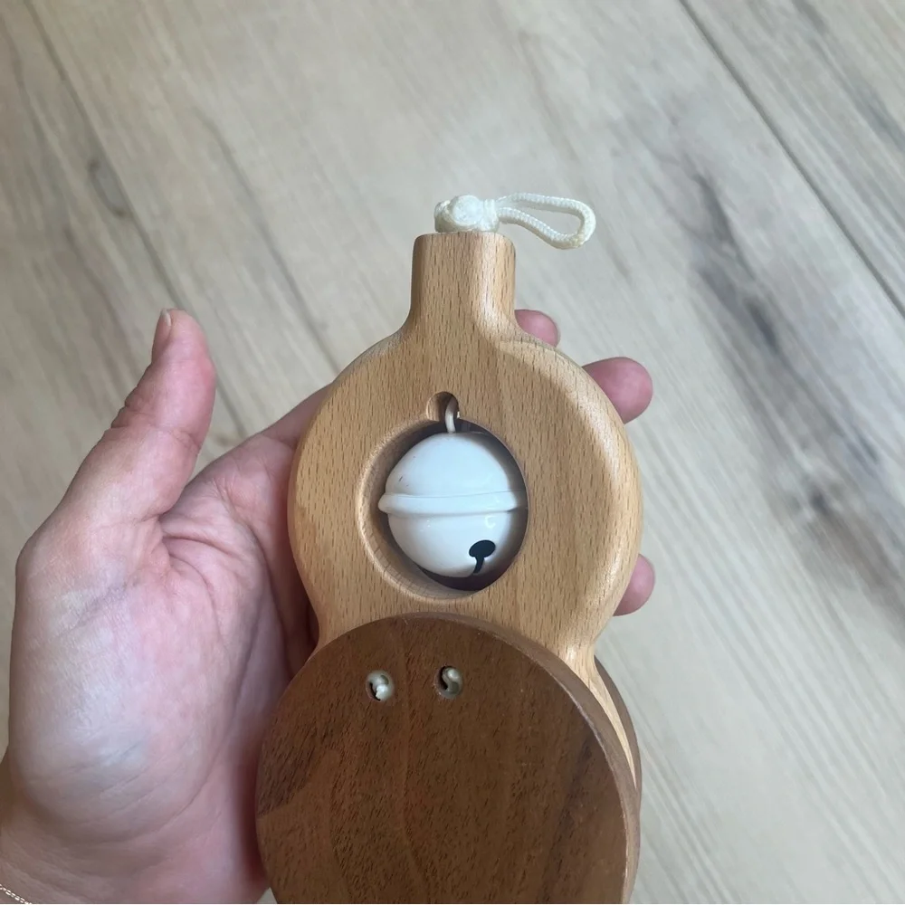 Lovevery Wooden Rattle & Bell Toy Batting Ring replacement for play gym